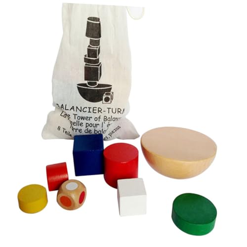 BESPORTBLE Holzspielzeug Set Für Lernspielzeug Mit Bunten Stapelbaren Bauklötzen Und Vogelform Fördert Kreativität Und Hand Auge Koordination Entwicklungsspielzeug Für Jungen von BESPORTBLE