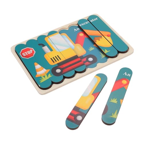 BESPORTBLE Holzpuzzle-Spielzeug Für Kleinkinder Geeignet Als Kindergeschenk Fördert Hand-Augen-koordination Und Aufmerksamkeitsspanne Mit Passenden Blöcken Für Frühlernspielzeug von BESPORTBLE