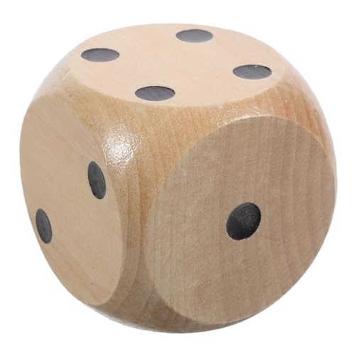 BESPORTBLE Holzwürfel Große Holzwürfel mit Abgerundeten Kanten für Brettspiele Party Dekoration und Lernspiele für Erwachsene von BESPORTBLE