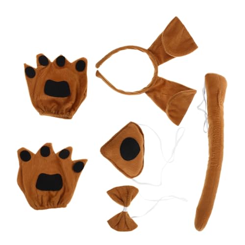 BESPORTBLE Hundekostüm für Hundearmband Fliege Nase und Pfotenhandschuhen Niedliches Tierkostüm für Jungen und Mädchen für Halloween Cosplay und Partyspaß BESPORTBLE Hundekostüm für Hundearmband Fliege Nase und Pfotenhandschuhen Niedliches Tierkostüm für Jungen und Mädchen für Halloween Cosplay und Partyspaß von BESPORTBLE
