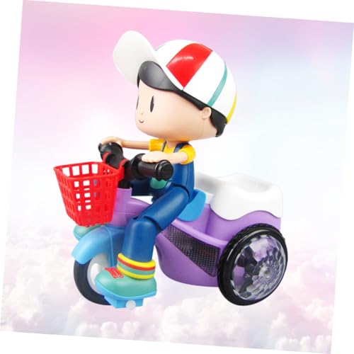 BESPORTBLE Intelligentes Action Dreirad mit LED lichtern Kreatives Kinderfahrzeug aus Langlebigem Kunststoff Multifunktional mit Steh Drehmodus Geeignet für Jungen ohne Zufällige Farbe von BESPORTBLE