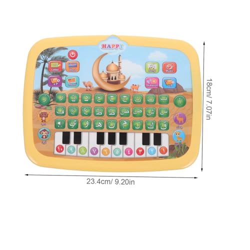 BESPORTBLE Interaktive Arabische Lernmaschine für Frühpädagogisches Lerntablet mit Arabischem Alphabet Geräuschfunktion Interaktives Lernspielzeug für Mädchen und Jungen Frühe Sprachförderung BESPORTBLE Interaktive Arabische Lernmaschine für Frühpädagogisches Lerntablet mit Arabischem Alphabet Geräuschfunktion Interaktives Lernspielzeug für Mädchen und Jungen Frühe Sprachförderung von BESPORTBLE