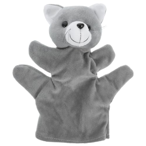 BESPORTBLE Interaktive Plüsch Handpuppe Für Geschichten Erzählende Tier Handpuppe Weiche Fingerpuppen Für Monaten Niedliches Plüschtier Katzen Design von BESPORTBLE