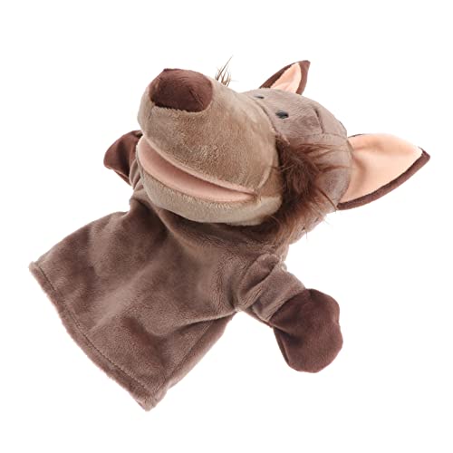 BESPORTBLE Interaktive Plüsch Handpuppe Wolf Lustiges Tierhand Marionettenspielzeug Für Weiches Kuscheltier Für Geschichtenerzählen Und Rollenspiele von BESPORTBLE