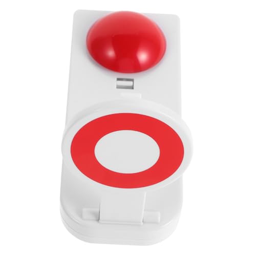 BESPORTBLE Interaktiver Roter Sound Buzzer für Spielshow und Klassenzimmer Antwortsummer für Quiz Fördert Aufmerksamkeit und Reaktionsfähigkeit bei Kindern und Familienaktivitäten von BESPORTBLE
