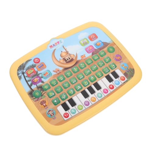 BESPORTBLE Interaktives Arabisch Lerngerät für Tragbares Pädagogisches Alphabet Lerntablet mit Klangfunktion Frühes Bildungsgerät für Kleinkinder Dualer Spiel und Lernspaß Batteriebetrieben von BESPORTBLE