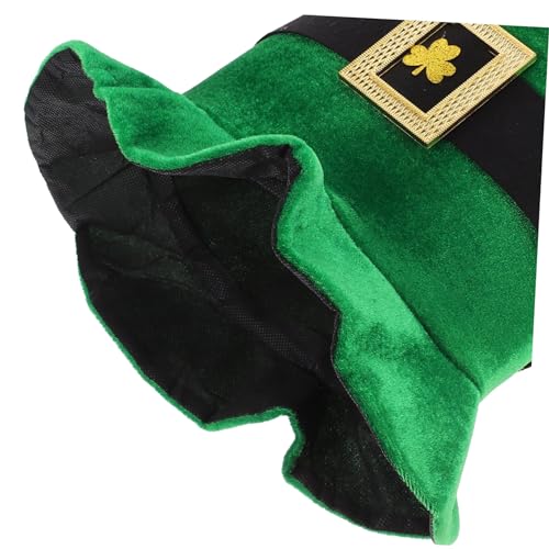 BESPORTBLE Irischer Patricks Day Samt Hut Grün Kleeblatt Klassisches Kostüm Accessoire Weicher Langlebiger für Party Festival Verkleidung BESPORTBLE Irischer Patricks Day Samt Hut Grün Kleeblatt Klassisches Kostüm Accessoire Weicher Langlebiger für Party Festival Verkleidung von BESPORTBLE