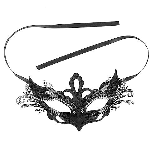 BESPORTBLE Iron Ball Maske Realistische Halloween Dekorationen Karnevalsmasken Zombie Vintage Retro Maskerade Masken Frauen Cosplay Masken Halloween Masken Halloween Kostüme Gruselig Schwarz von BESPORTBLE