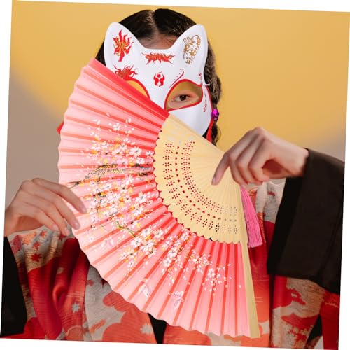 BESPORTBLE Japanische Fuchsmaske mit Fächer Teiliges für Cosplay Halloween Kostüm Party Halbgesichtsmaske Tiermotiv Stilvoll und für Kostüme und Maskeraden BESPORTBLE Japanische Fuchsmaske mit Fächer Teiliges für Cosplay Halloween Kostüm Party Halbgesichtsmaske Tiermotiv Stilvoll und für Kostüme und Maskeraden von BESPORTBLE