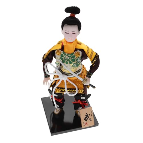 BESPORTBLE Japanische Samurai Puppe Figur Samurai Doll Ornament Stehend Japanischer Stil Deko für Zuhause Wohnzimmer Büro Geschenk von BESPORTBLE