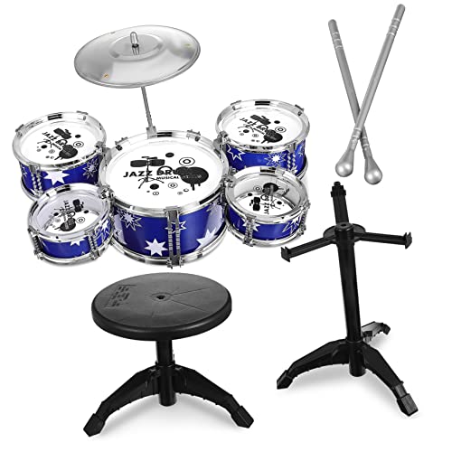 BESPORTBLE Jazz Schlagzeug Set Für Trommel Set Für Kleinkinder Mit Stuhl Bildungsinstrument Für Anfänger Perfektes Für Jungen Und Jahren von BESPORTBLE