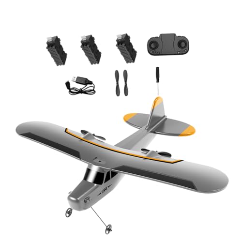 BESPORTBLE Kanal Ferngesteuertes Flugzeug Festes Flügelmodell aus Langlebigem Material mit Energiesparendem Motor Einfach zu Bedienen Stilvolles Design mit LED Licht Batterien für Anfänger von BESPORTBLE