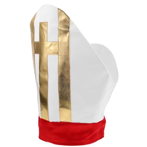 BESPORTBLE Kardinalkostümhut: Halloween-Klerushut – Kirchenspiel-Accessoire – biblisches Kostüm-Kopfstück für Männer und Frauen, Erwachsene, Cosplay-Verkleidung von BESPORTBLE