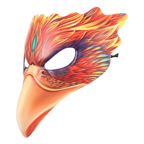 BESPORTBLE Karneval Vogelmaske Feuerphoenix Halbgesichtsmaske aus PU Leder EVA für Halloween Kostüm Ball Cosplay Maskerade Party Zubehör BESPORTBLE Karneval Vogelmaske Feuerphoenix Halbgesichtsmaske aus PU Leder EVA für Halloween Kostüm Ball Cosplay Maskerade Party Zubehör von BESPORTBLE