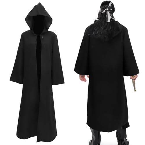 BESPORTBLE Karnevalsumhang: Schwarzer Halloween-Umhang Cosplay-Kostü -Gewand Todesumhang Für Kinder von BESPORTBLE