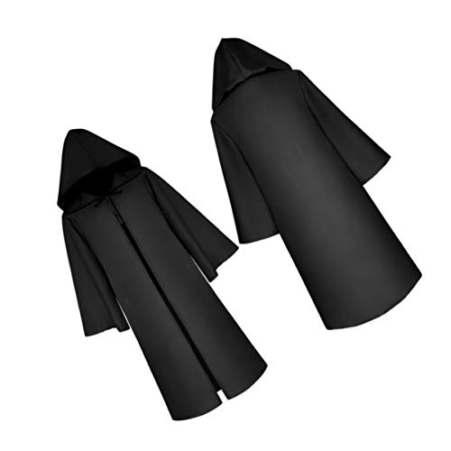 BESPORTBLE Karnevalsumhang: Schwarzer Halloween-Umhang Cosplay-Kostü -Robe Todesumhang Für Kinder L von BESPORTBLE