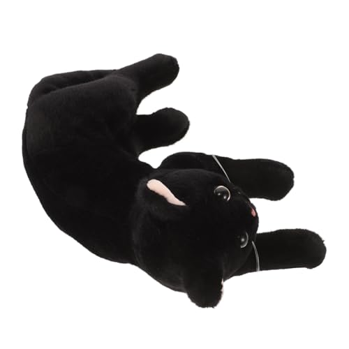 BESPORTBLE Katzen Kuscheltiere Plüsch Weiches Stofftier Realistische Schwarze Heimdekoration Für Katzenliebhaber Niedliches Kätzchen Pelziges BESPORTBLE Katzen Kuscheltiere Plüsch Weiches Stofftier Realistische Schwarze Heimdekoration Für Katzenliebhaber Niedliches Kätzchen Pelziges von BESPORTBLE
