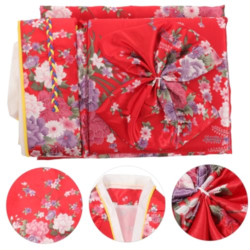 BESPORTBLE Kimono Mädchen Japanischer Stil Atmungsaktiv Traditionell Rot Für Alltag Cosplay Festlichkeiten BESPORTBLE Kimono Mädchen Japanischer Stil Atmungsaktiv Traditionell Rot Für Alltag Cosplay Festlichkeiten von BESPORTBLE