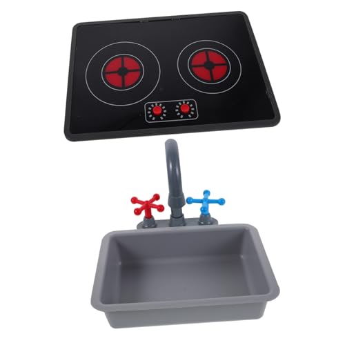 BESPORTBLE Kinderküchenspielset mit Realistischem Wasserhahn und Spüle Induktionskochfeld Licht Soundeffekten Vielseitige Küchengeräte für Jungen und Mädchen Fördert Feinmotorik und BESPORTBLE Kinderküchenspielset mit Realistischem Wasserhahn und Spüle Induktionskochfeld Licht Soundeffekten Vielseitige Küchengeräte für Jungen und Mädchen Fördert Feinmotorik und von BESPORTBLE