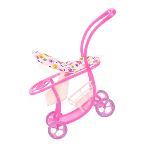 BESPORTBLE Kinderpuppenwagen Nachgeahmter Puppenwagen Für Kleinkinder Tischkinderwagenmodell Kreatives Puppenhaus Zubehör Für Rollenspiele von BESPORTBLE