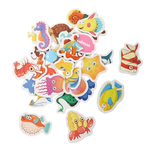 BESPORTBLE Kinderpuzzle Jahre Meerestiere Buntes Lernspiel für Kleinkinder Vorschule Feinmotorik und Denkfähigkeit Eltern Junge Mädchen Interaktion von BESPORTBLE