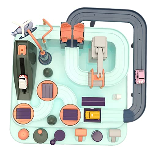 BESPORTBLE Kinderspielzeug Rennbahn Auto Teilig Farbenfrohe Indoor Abenteuerbahn ohne Batterien Sichere Oberfläche für Motorische Pädagogisches für Kleinkinder von BESPORTBLE