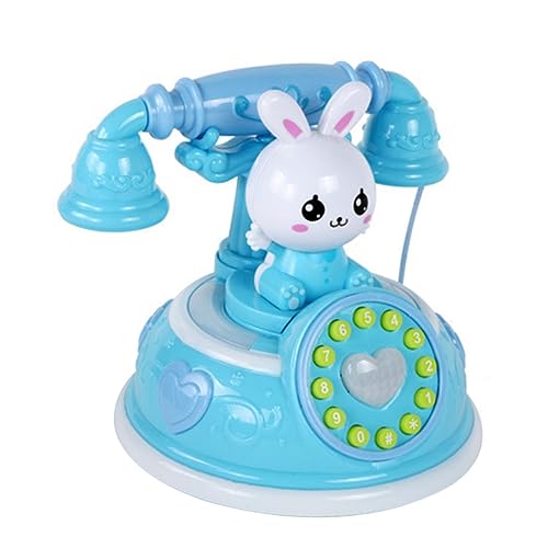 BESPORTBLE Kinderspielzeug Telefon Pädagogisches aus Hochwertigem Kunststoff Retro Cartoon Design Sicher und Glatt für Rollenspiele für Eltern Junge Mädchen von BESPORTBLE