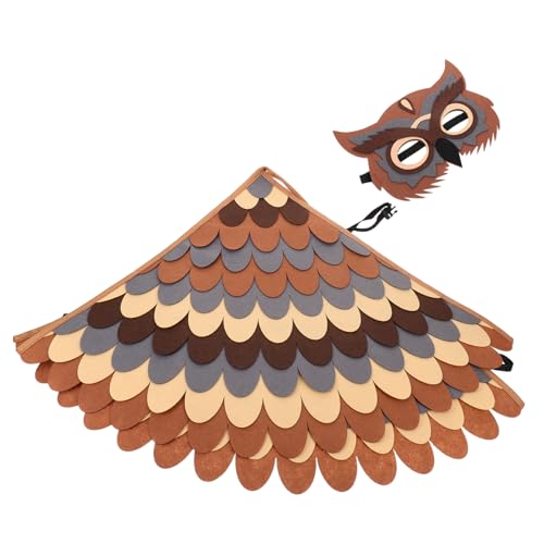 BESPORTBLE Kindertier Kostüm Eulengefieder mit Maske Weiches Filzmaterial Leicht Anzuziehen Fördert Soziale Fähigkeiten und Familienspaß Geeignet für Rollenspiele Halloween Partys und BESPORTBLE Kindertier Kostüm Eulengefieder mit Maske Weiches Filzmaterial Leicht Anzuziehen Fördert Soziale Fähigkeiten und Familienspaß Geeignet für Rollenspiele Halloween Partys und von BESPORTBLE