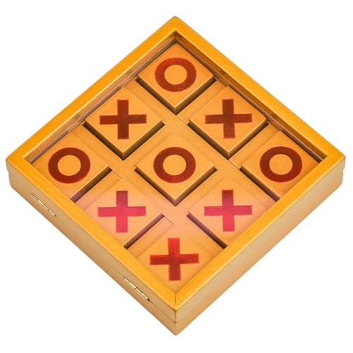 BESPORTBLE Klappbares Holz Schachbrett für Interaktives Familienspiel Glatte Kanten Sicher und Unterhaltsam als Table Game für Entspannte Partys und Gesellige Runden von BESPORTBLE