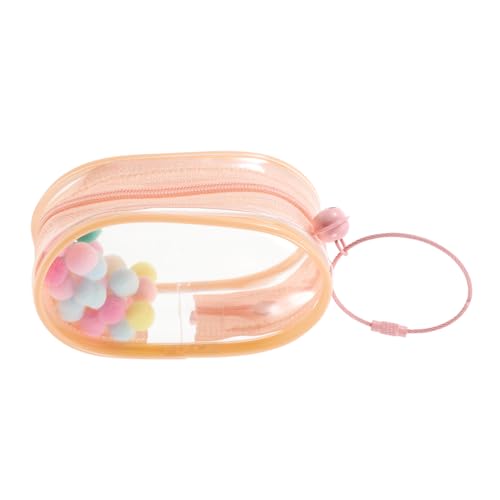 BESPORTBLE Klarer PVC Puppen Aufbewahrungstasche mit Schlüsselanhänger Tragbare Mini Figuren Display Tasche für Einkäufe und Ausflüge Hohe Sichtbarkeit und Uv Schutz von BESPORTBLE