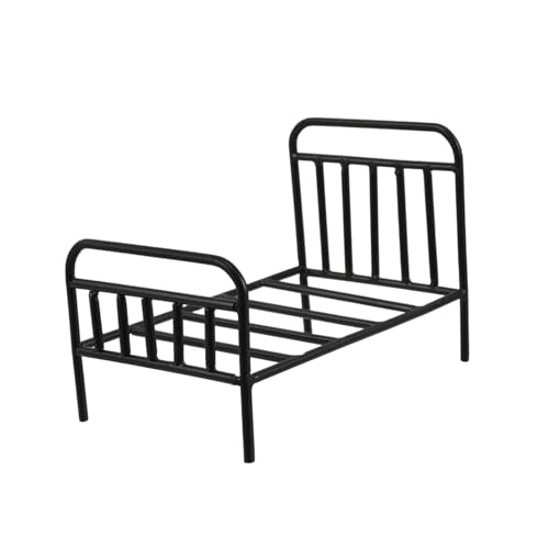 BESPORTBLE Kleine Eisenbett Holz Pflanze Ständer Sukkulente Pflanzentopfhalter Dollhouse Möbel Dekorative Pflanzer Basis Riser Für Kleine Innenpflanzen von BESPORTBLE