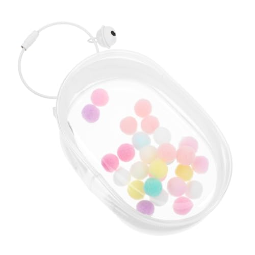 BESPORTBLE Kleine Transparente Puppen Aufbewahrungstasche aus PVC mit Schlüsselanhänger Ergonomische Tragetasche für Puppen für Ausflüge und Vielseitige Nutzung Großzügiger Stauraum Klarer von BESPORTBLE