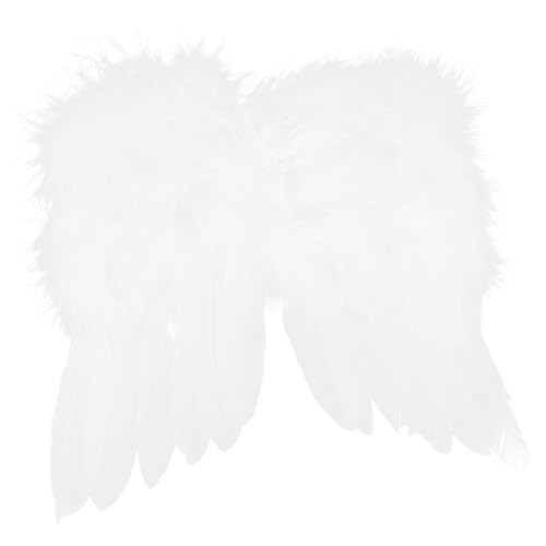 BESPORTBLE Kleine Weiße Engelsflügel für Puppen Reißfestes Material Einfach zu Befestigen als Dekorative Fotorequisite für Babypuppen und Kleine Spielzeugfiguren von BESPORTBLE