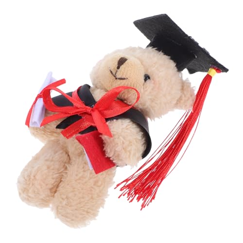 BESPORTBLE Kleiner Plüsch Abschlussbär mit Doktorhut Süßes Mini Tier für Abschlussfeiern Partygeschenke für Vorschule und Gymnasium Vielseitig Einsetzbar Praktischem Anhänger BESPORTBLE Kleiner Plüsch Abschlussbär mit Doktorhut Süßes Mini Tier für Abschlussfeiern Partygeschenke für Vorschule und Gymnasium Vielseitig Einsetzbar Praktischem Anhänger von BESPORTBLE