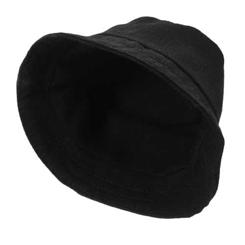BESPORTBLE Kleiner Puppen Ankleidehut Aus Schwarzer Fischerhut Für Puppen Dekorationsaccessoire Für Puppenhäuser Für DIY Bastelprojekte Und Puppenkleidung von BESPORTBLE