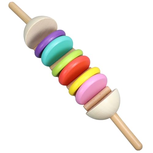 BESPORTBLE Kleines Holzspielzeug für Hölzerne Castanets für Kleinkinder Handgehaltenes Musikinstrument Motorischen Fähigkeiten und Sensorischen Entwicklung von BESPORTBLE