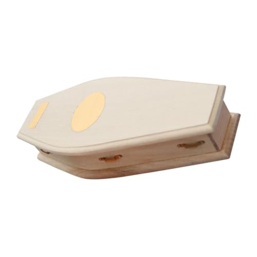 BESPORTBLE Kleines Sargmodell Aus Hochwertigem Material Miniaturmöbel Für Puppenhaus Dekoration Für DIY Projekte Und Sammlungen von BESPORTBLE