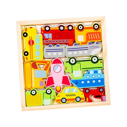 BESPORTBLE Kleinkindspielzeug Puzzle Interaktives Lernspielzeug Für Sicher Und Langlebig Fördert Die Entwicklung Von Kleinkindern Verkehrsfahrzeuge Puzzle von BESPORTBLE