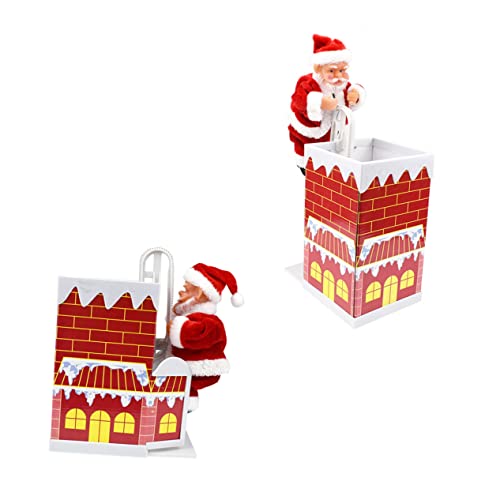 BESPORTBLE Kletternder Weihnachtsmann mit Musik Elektrisches für Weihnachten Selbst zu Montieren ohne Batterie Cartoon Weihnachtsdeko für Innenräume und Wände von BESPORTBLE