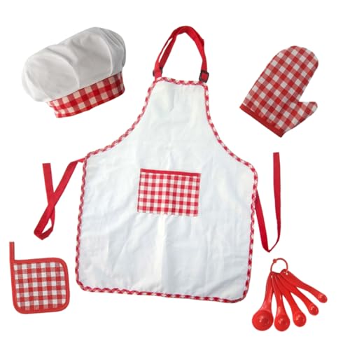 BESPORTBLE Kochschürze Teilig mit Kochmütze Waschbar und Sicher Back und Kochset für Jungen und Mädchen für Backen Kochen und Malen Lebensmittelecht und Bequem BESPORTBLE Kochschürze Teilig mit Kochmütze Waschbar und Sicher Back und Kochset für Jungen und Mädchen für Backen Kochen und Malen Lebensmittelecht und Bequem von BESPORTBLE