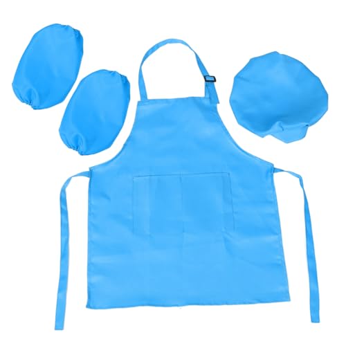 BESPORTBLE Kochschürzen mit Mütze Verstellbare Schürze für Jungen und Mädchen zum Kochen Backen und Malen für Jahre Himmelblau Teilig BESPORTBLE Kochschürzen mit Mütze Verstellbare Schürze für Jungen und Mädchen zum Kochen Backen und Malen für Jahre Himmelblau Teilig von BESPORTBLE