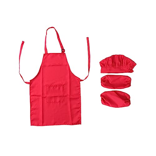 BESPORTBLE Kochset Für Komplettes Küchenset Mit Kochmütze Schürze Und Handmanschette Für Jährige Rollenspiele Der Rot BESPORTBLE Kochset Für Komplettes Küchenset Mit Kochmütze Schürze Und Handmanschette Für Jährige Rollenspiele Der Rot von BESPORTBLE