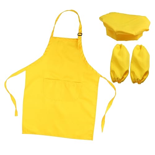 BESPORTBLE Kochset Für Komplettes Set Mit Kochmütze Schürze Und Kochärmeln Für Kreative Und Backaktivitäten Für Jahren Gelb BESPORTBLE Kochset Für Komplettes Set Mit Kochmütze Schürze Und Kochärmeln Für Kreative Und Backaktivitäten Für Jahren Gelb von BESPORTBLE