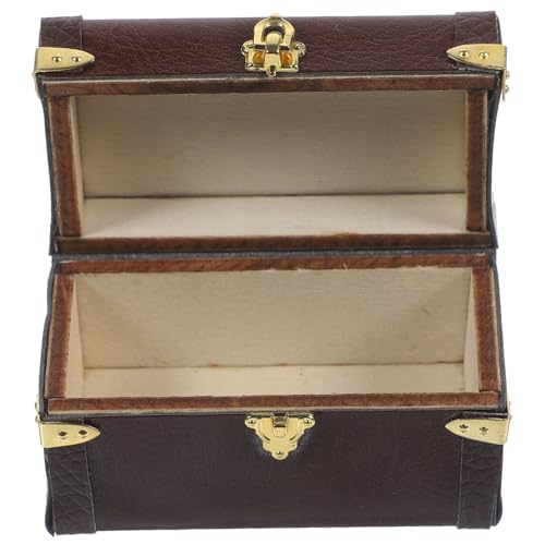 BESPORTBLE Miniatur Koffer für Puppenhaus Vintage Reisekoffer Dekoration Kleiner Gepäckkoffer für Kleiner Haus Zubehör von BESPORTBLE