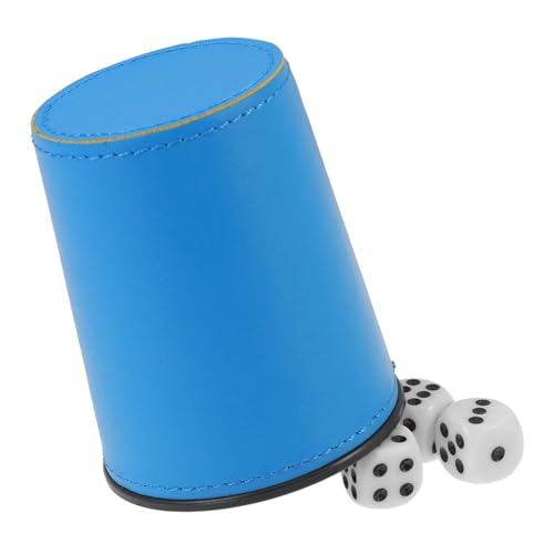BESPORTBLE Kompakter Würfelbecher Set Hellblau Professioneller Ktv Würfelbecher für Tischspiele Leicht und Tragbar Einfach zu Reinigen für Partys und Reisen von BESPORTBLE