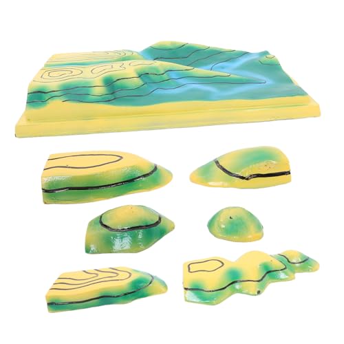 BESPORTBLE Konturlinien Demonstrationsmodell Schulgeographiebedarf Geographiemodell Geograp Lehrbedarf Pädagogisches Konturlinienmodell Kunststoff Geländekarte Klassenzimmerkarten Aus von BESPORTBLE