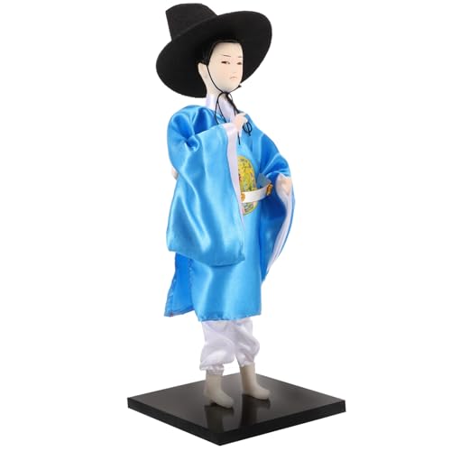 BESPORTBLE Koreanische Hanbok Figur Handbemalt Traditionelles Design Filigrane Details Wohn Restaurantdeko Stabiles Tischornament Geschenkidee von BESPORTBLE