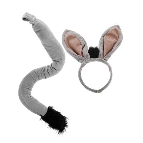 BESPORTBLE Kostüm Set mit Ohren Haarreif und Tierische Verkleidung Accessoires für Erwachsene für Halloween Geburtstagsfeiern und Karneval von BESPORTBLE