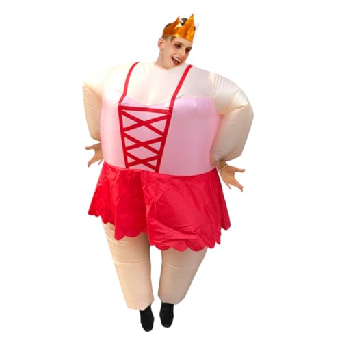 BESPORTBLE Kostüme Erwachsene das Kostüm lustig aufdecken Rollenspiel Kleidung Damen-Ballettkostüm Performance-Kleidungsstück Mann Cosplay Kostüm Rollenspielkleidung rot von BESPORTBLE