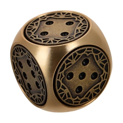 BESPORTBLE Kreative Messingwürfel für Brettspiele Handpolierte Seitige Metallwürfel für Vintage Spiele als Dekoratives Accessoire für Klassische Würfelspiele Durchmesser BESPORTBLE Kreative Messingwürfel für Brettspiele Handpolierte Seitige Metallwürfel für Vintage Spiele als Dekoratives Accessoire für Klassische Würfelspiele Durchmesser von BESPORTBLE